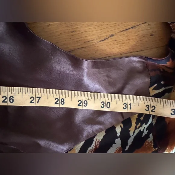 70s Vintage Leisure Lovers Jumpsuit w Attached Leopard Cape Sz M - Picture 11 of 12